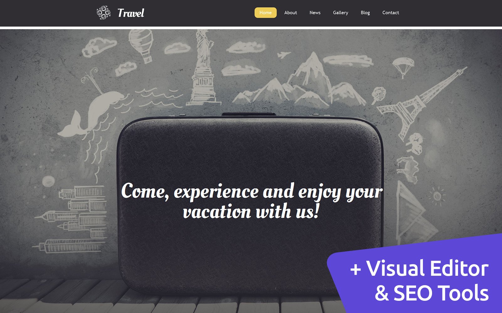 Travel Agency Moto CMS 3 Template