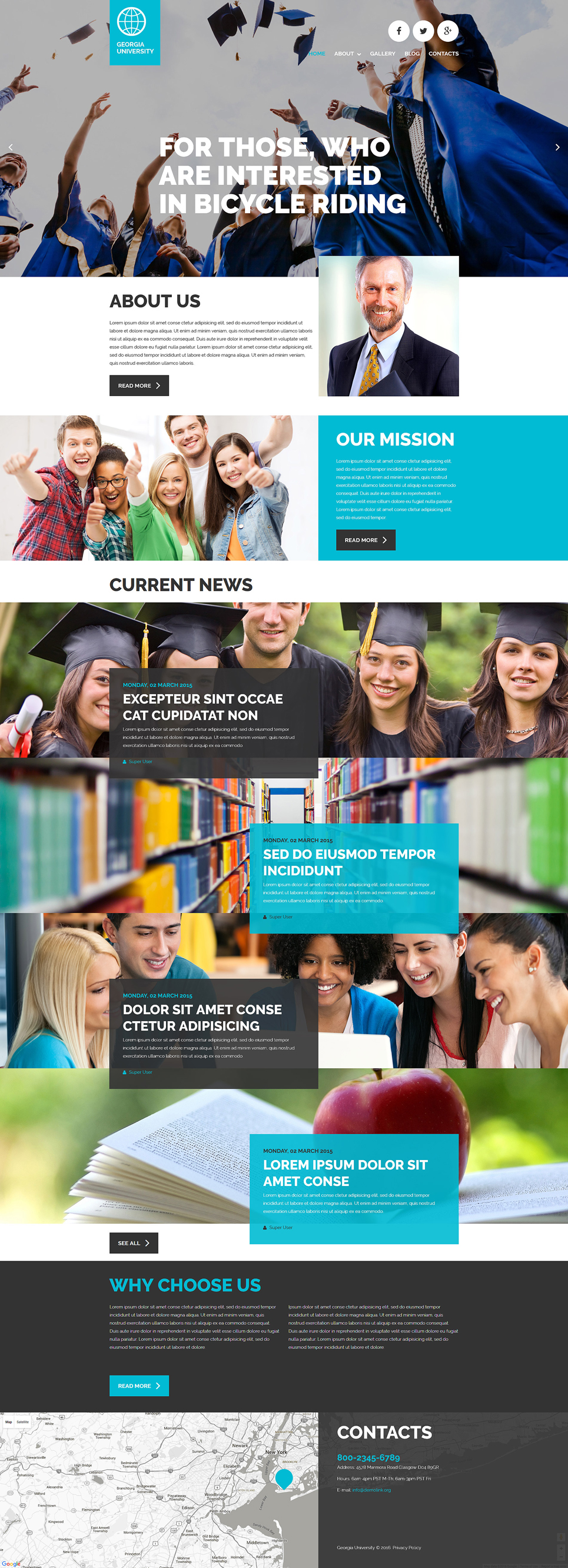 University Joomla Template New Screenshots BIG