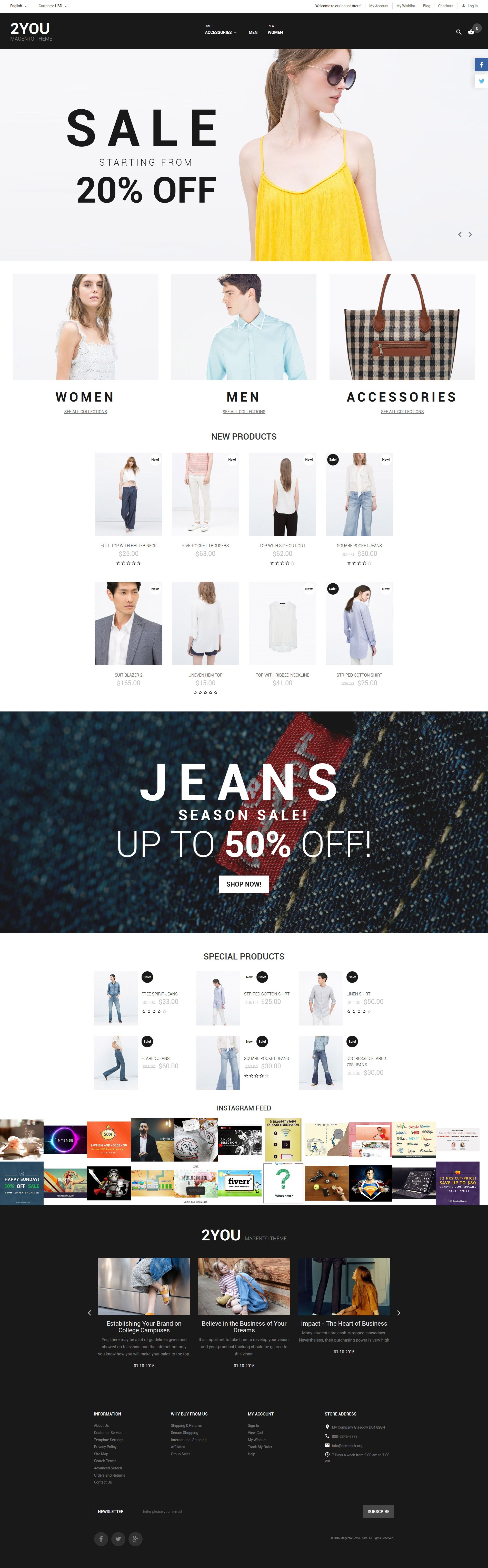 2YOU Magento Theme New Screenshots BIG