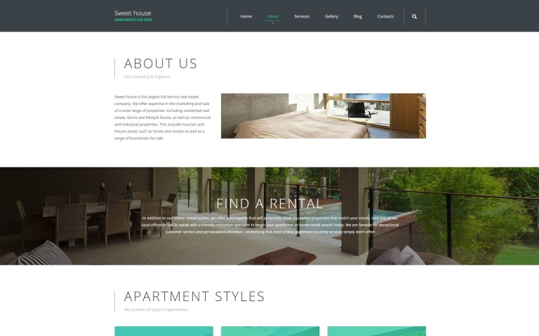 Sweet House Website Template