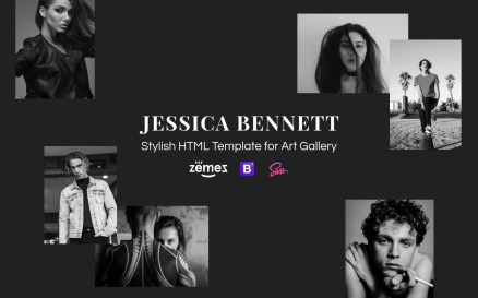 INTENSE Photographer Portfolio Website Template