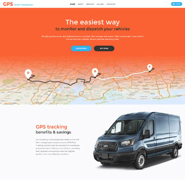 Company Transport Website Templates 58895