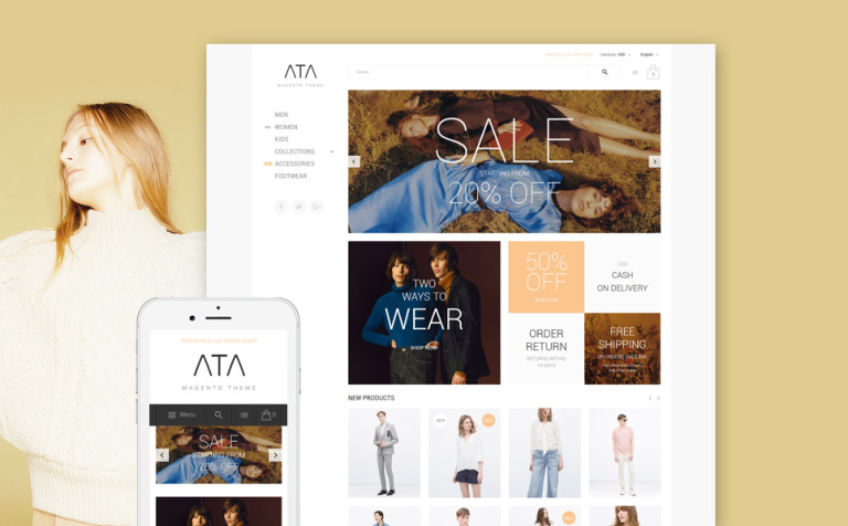 ATA - Fashion Responsive Magento Theme Big Screenshot ATA - Fashion Magento Theme New Screenshots BIG