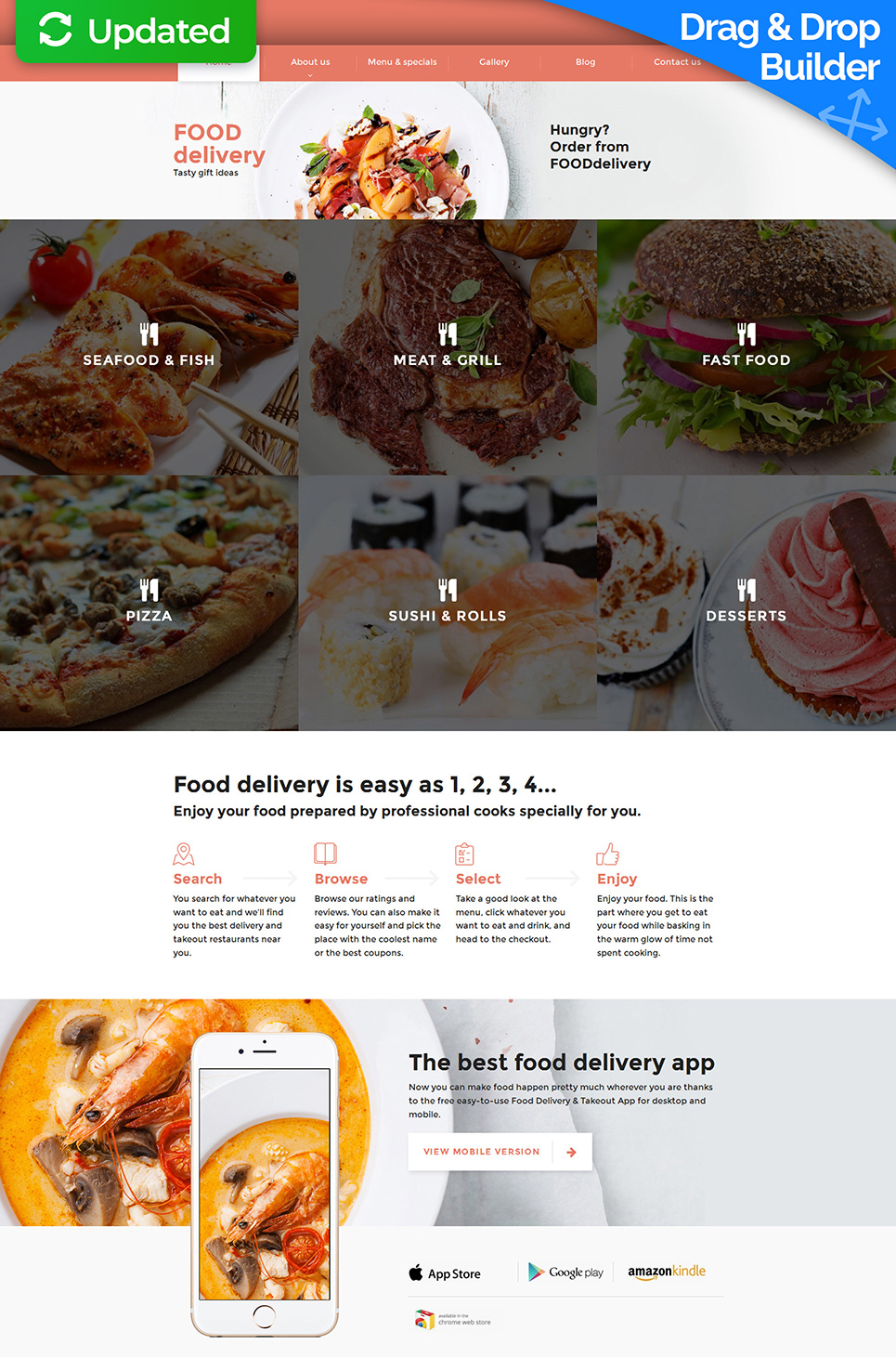 Catering Responsive Moto CMS 3 Template New Screenshots BIG