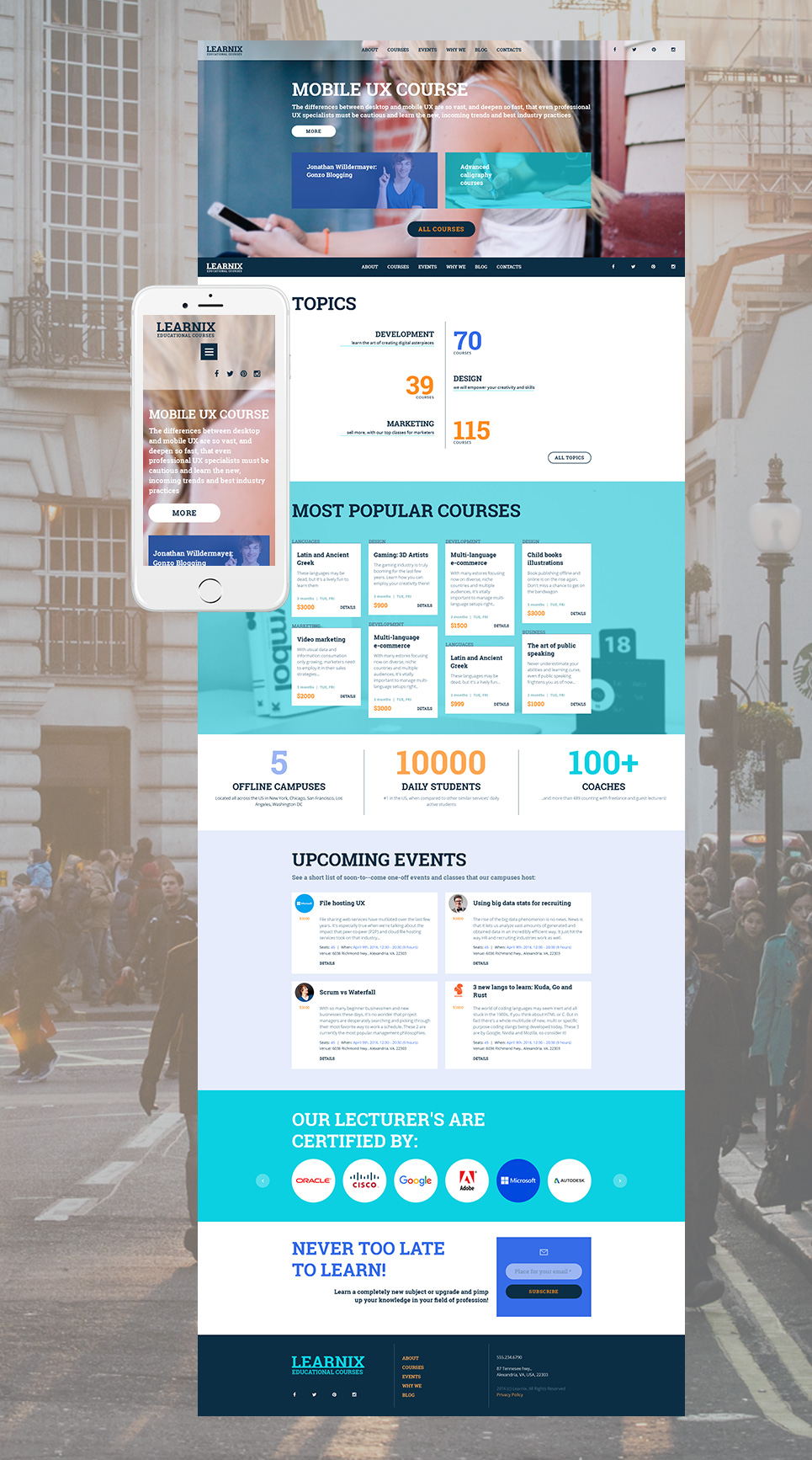 Education Responsive Moto CMS 3 Template New Screenshots BIG