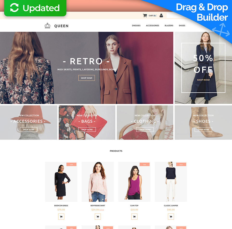 Fashion Store Premium MotoCMS Ecommerce Template Big Screenshot Fashion Store Responsive MotoCMS Ecommerce Template New Screenshots BIG