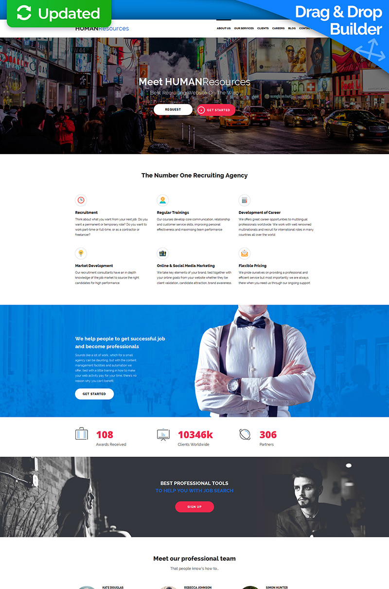 human resources moto cms 3 template 58846