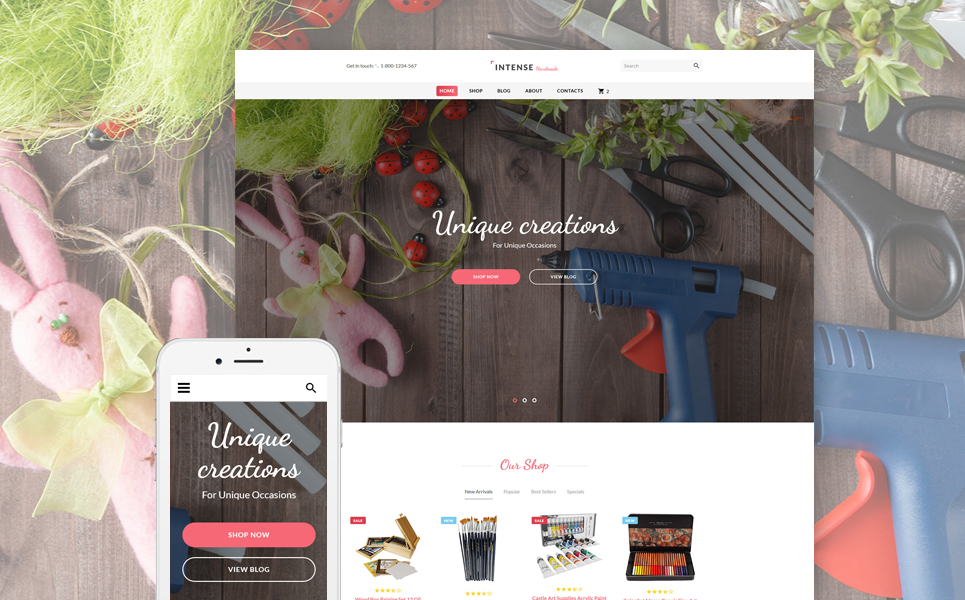 Intense Handmade Website Template New Screenshots BIG