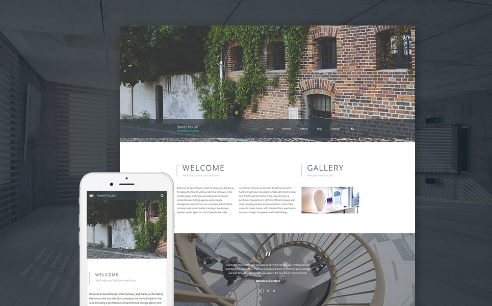 Sweet House Website Template New Screenshots BIG