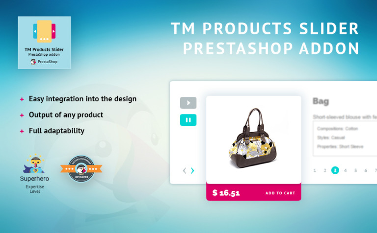 TM Products Slider PrestaShop Module Template Big Screenshot TM Products Slider PrestaShop Module New Screenshots BIG