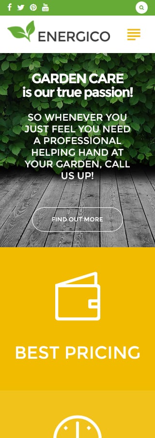 Kit Graphique #58976 Energico Garden WordPress Themes - Smartphone Layout 2