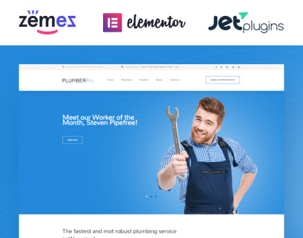 Plumbing Services Responsive WordPress Theme