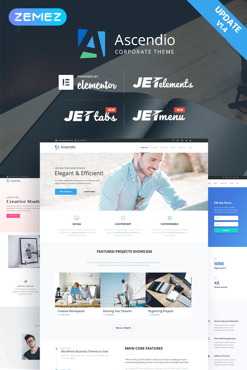 Ascendio - Corporate & Business WordPress Theme