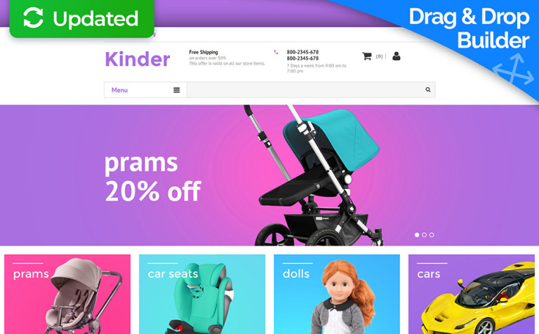 Baby Store Premium MotoCMS Ecommerce Template Big Screenshot Baby Store Responsive MotoCMS Ecommerce Template New Screenshots BIG