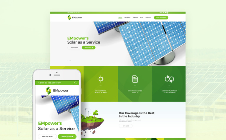 EMpower - Solar & Renewable Energy WPML ready WordPress Theme Big Screenshot EMpower - Solar & Renewable Energy WordPress Theme New Screenshots BIG