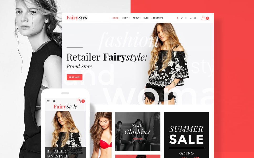 FairyStyle Website Template New Screenshots BIG