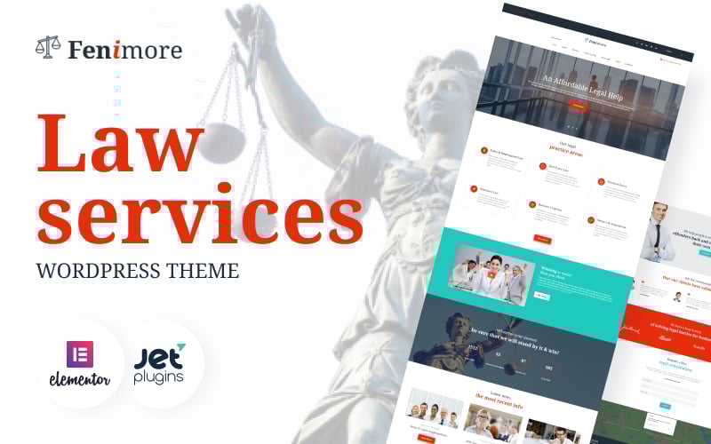 "Fenimore - Cabinet juridique" thème WordPress adaptatif #58958