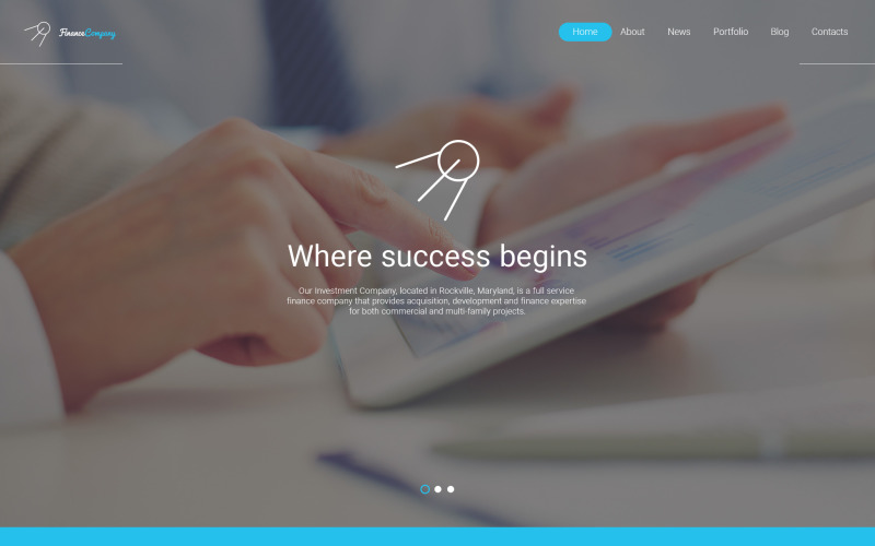 Finance Company Website Template