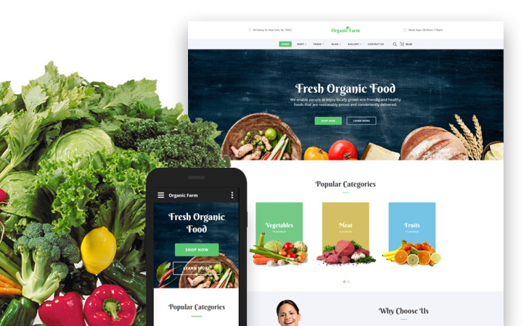 Food & Drink Parallax Website Template Big Screenshot Food & Drink Responsive Website Template New Screenshots BIG