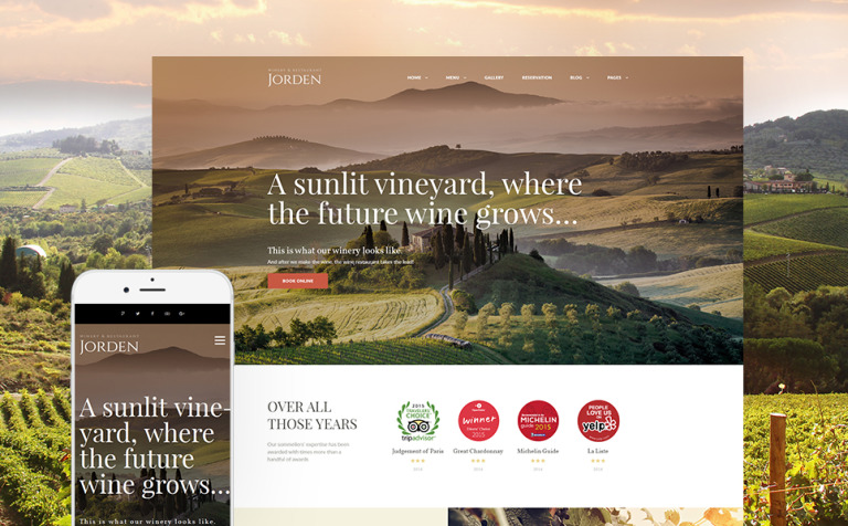 Jorden - Wine & Winery Responsive WordPress Theme Big Screenshot Jorden - Wine & Winery WordPress Theme New Screenshots BIG