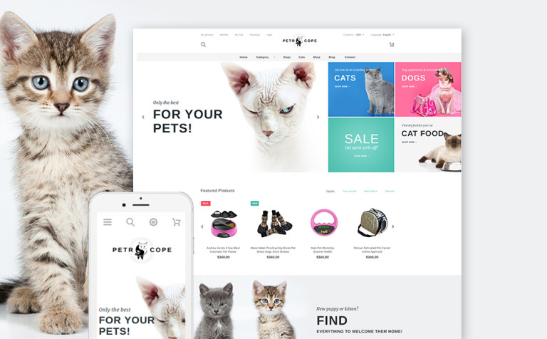 Petrocope Parallax PrestaShop Template Big Screenshot Petrocope PrestaShop Theme New Screenshots BIG