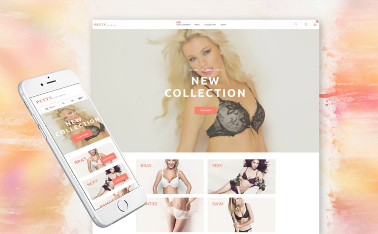 Petty - Lingerie Store Responsive Magento Theme Big Screenshot Petty - Lingerie Store Magento Theme New Screenshots BIG