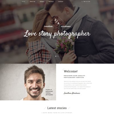 Photographer Portfolio Responsive Website Template