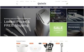 Quintix - Restaurant Supplies PrestaShop Theme