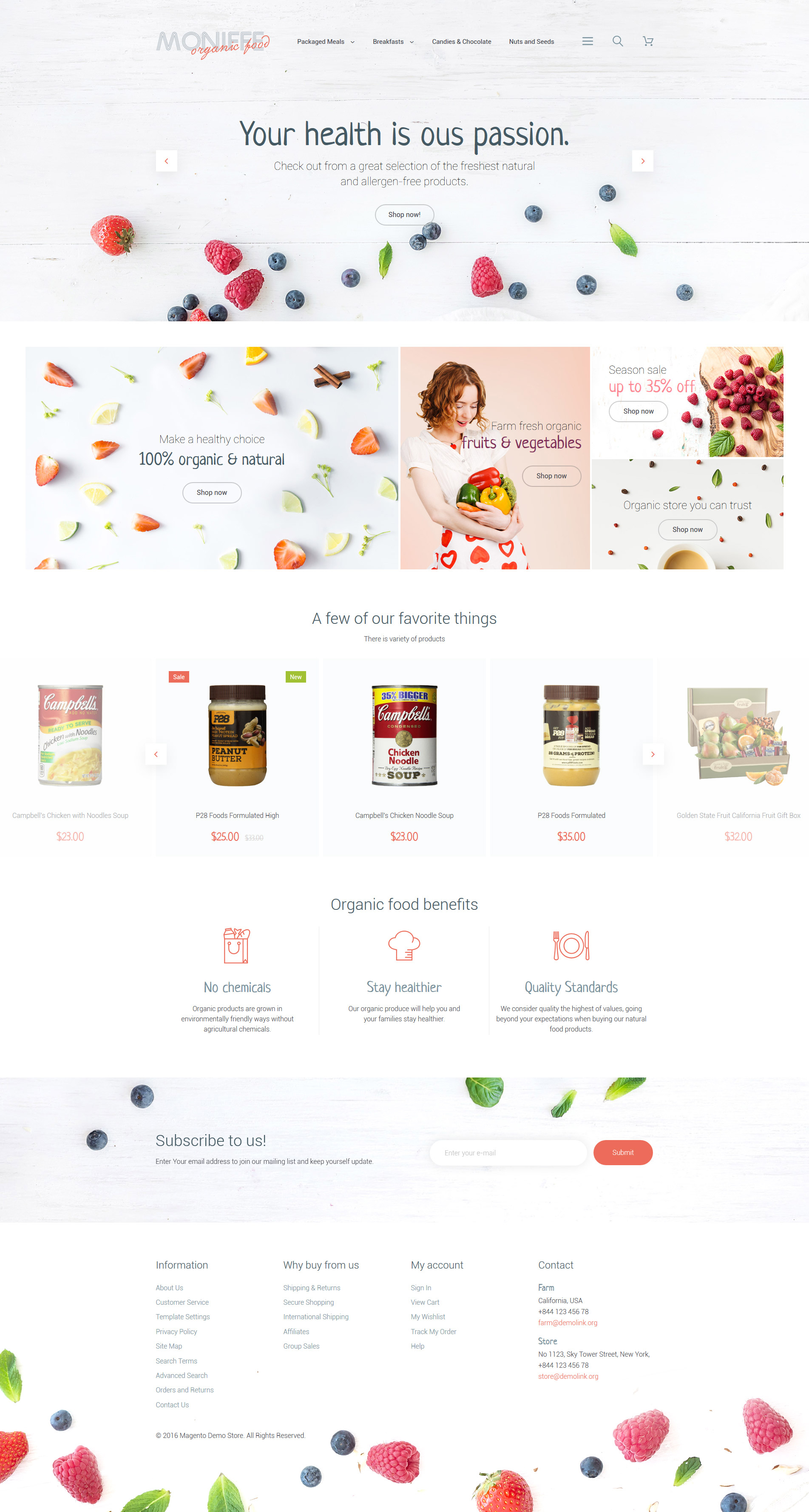 Tema Magento "Monifee" #58960 - captura de pantalla