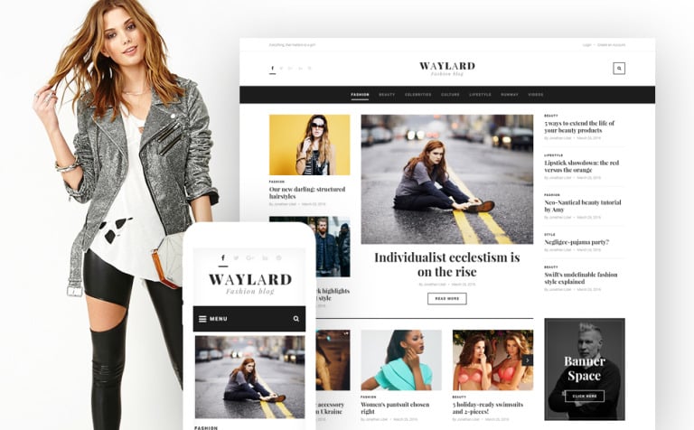Waylard - Fashion Blog & Magazine Responsive WordPress Theme Big Screenshot Waylard - Fashion Blog & Magazine WordPress Theme New Screenshots BIG