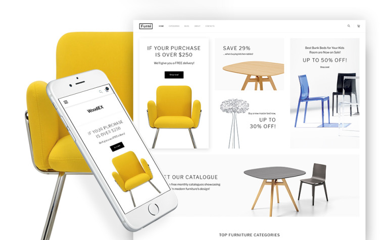 Woodiex - Furniture Shop WPML ready WooCommerce Template Big Screenshot Woodiex - Furniture Shop WooCommerce Theme New Screenshots BIG