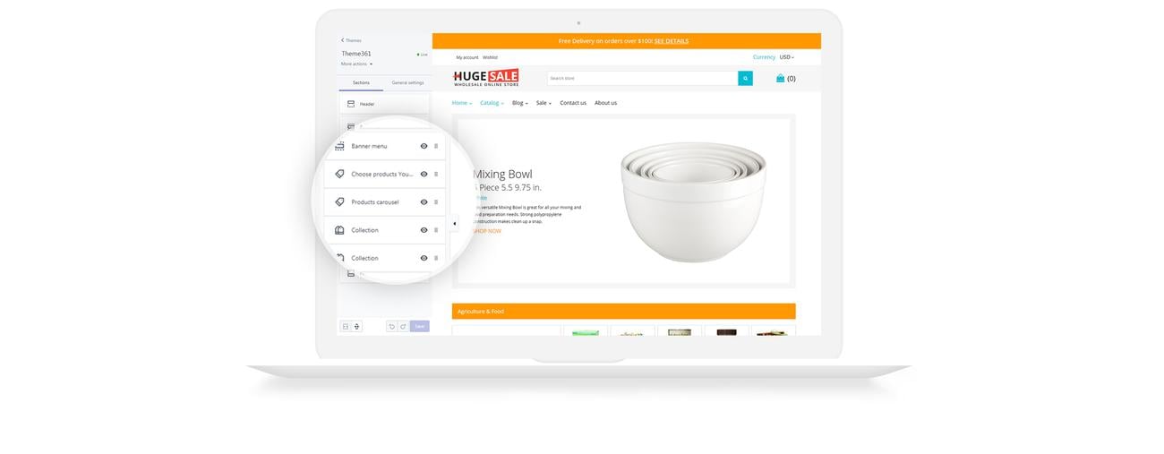 огромная распродажа shopify theme