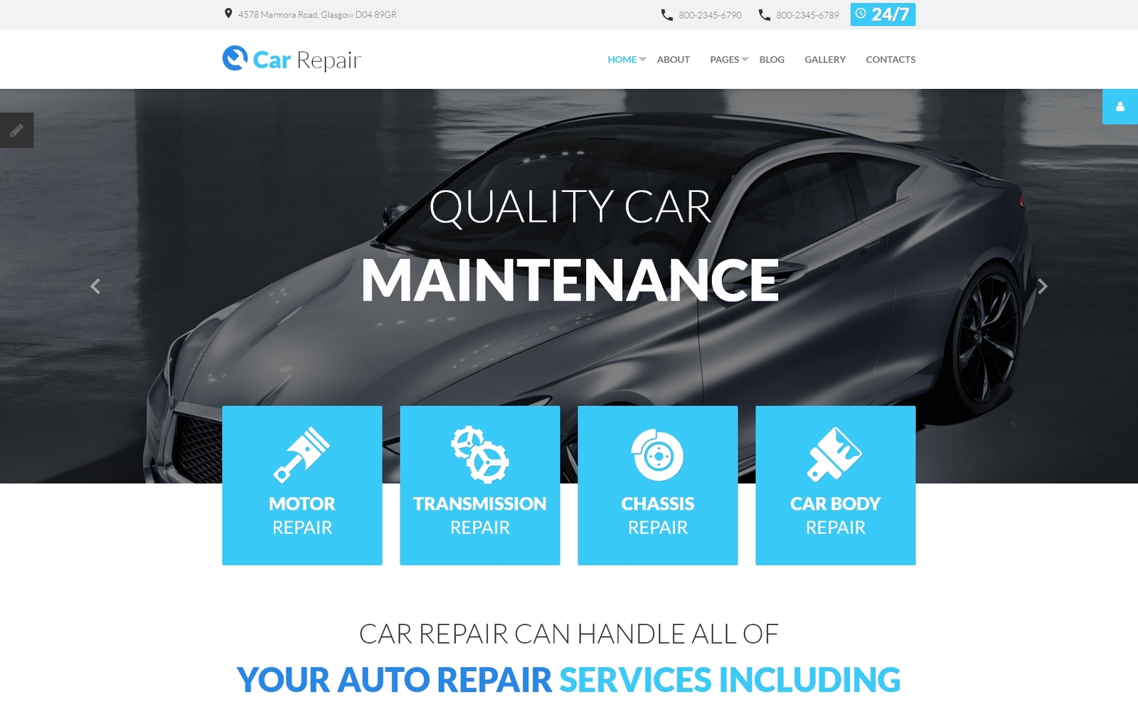 "Car Repair" Responsive Joomla Template №59094