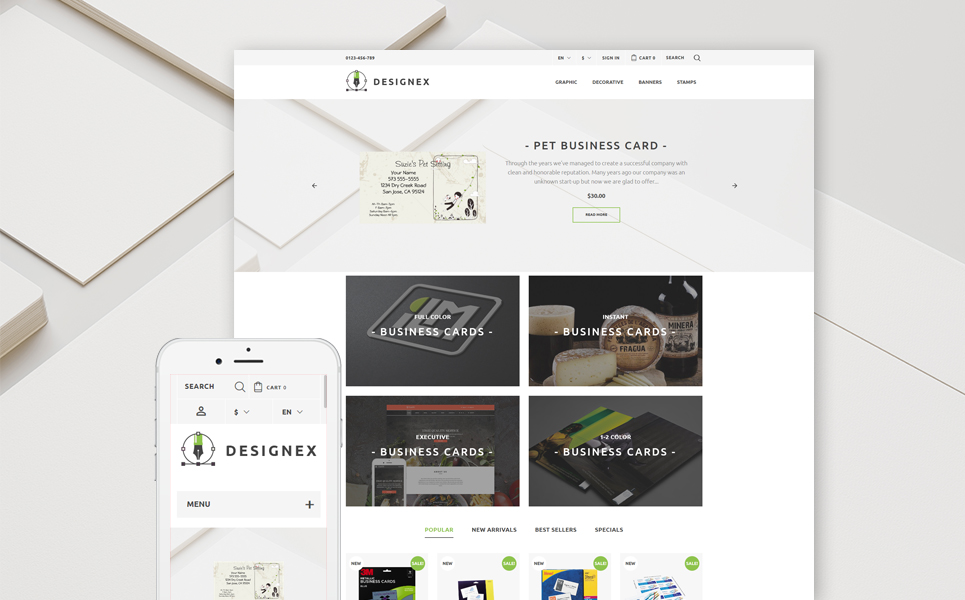 Designex - Corporate design PrestaShop Theme New Screenshots BIG