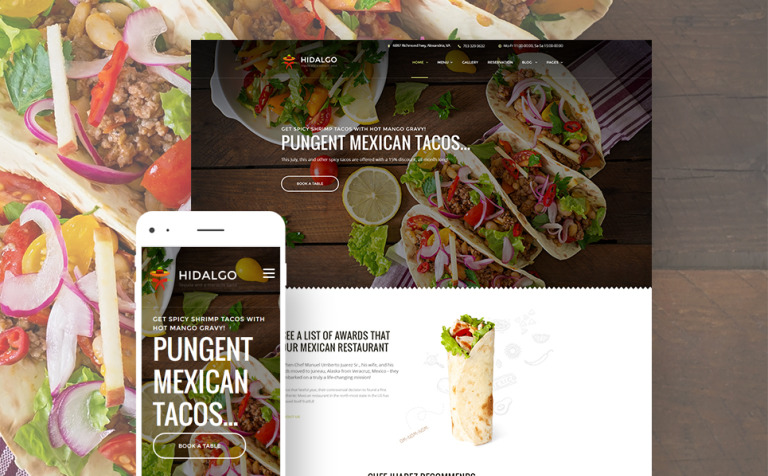 Hidalgo - Mexican Food Restaurant WPML ready WordPress Theme Big Screenshot Hidalgo - Mexican Food Restaurant WordPress Theme New Screenshots BIG