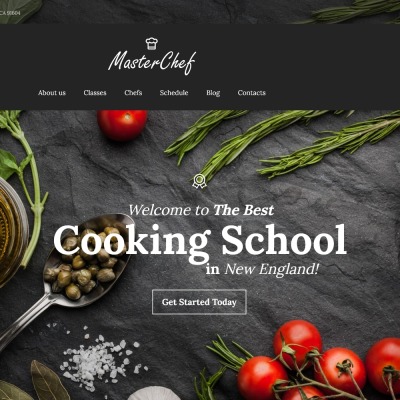 Master Chef Cooking School WordPress Theme