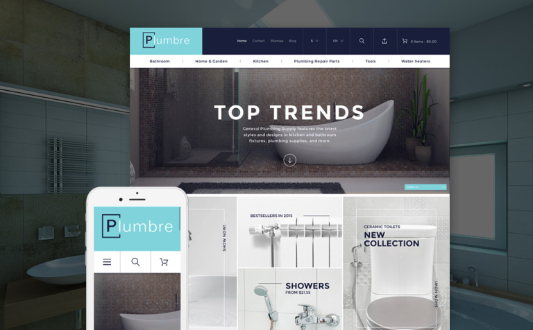 Plumbre - Plumbing Supplies Parallax PrestaShop Theme Big Screenshot Plumbre - Plumbing Supplies PrestaShop Theme New Screenshots BIG