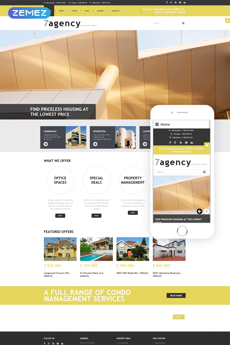 Real Estate Responsive Joomla Template New Screenshots BIG