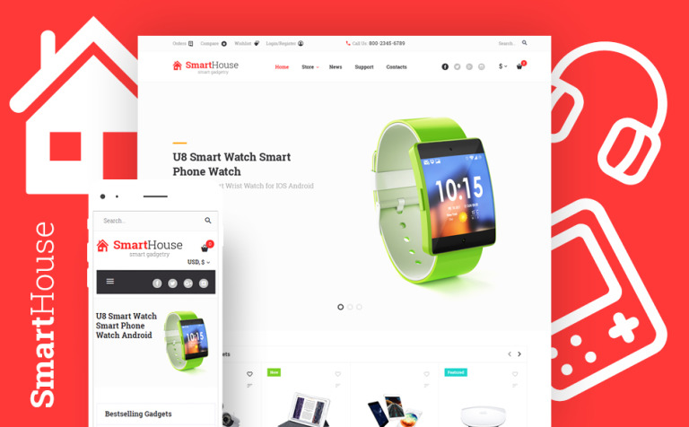 SmartHouse - Accessories & Gadgets WPML ready WooCommerce Template Big Screenshot SmartHouse - Accessories & Gadgets WooCommerce Theme New Screenshots BIG