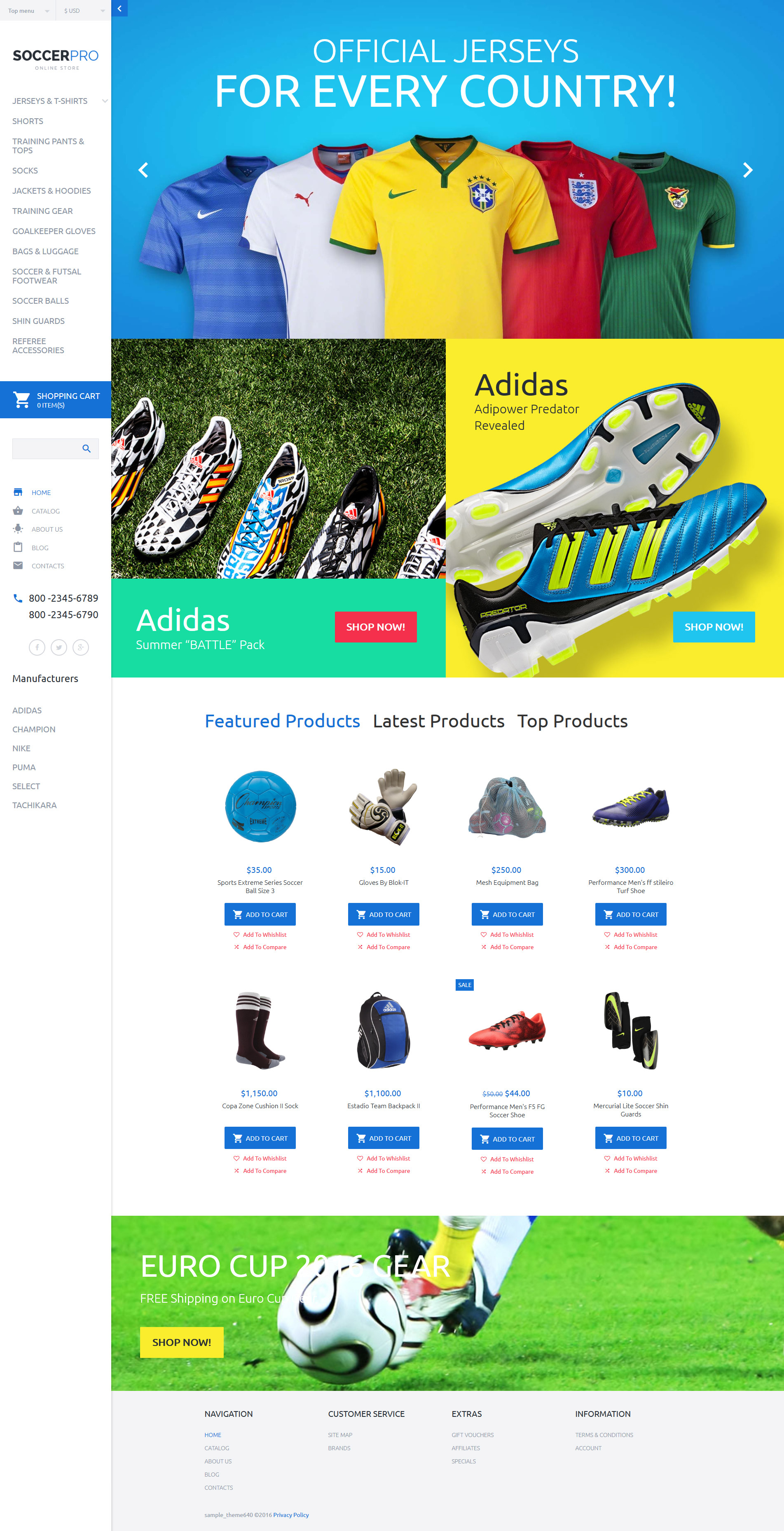 Szablon VirtueMart SoccerPRO #59031 - zrzut ekranu
