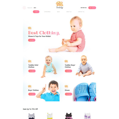 Teddy - Kids Shop WooCommerce Theme #59044