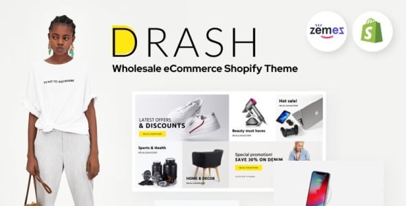 shopify оптовый шаблон электронной коммерции