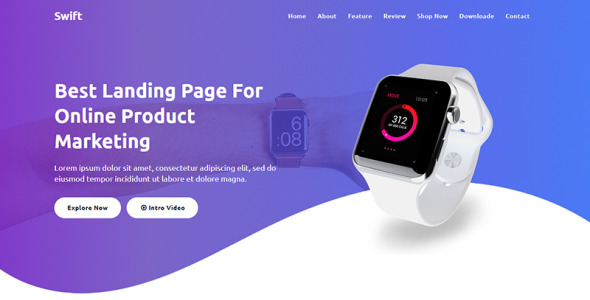 шаблон целевой страницы продукта