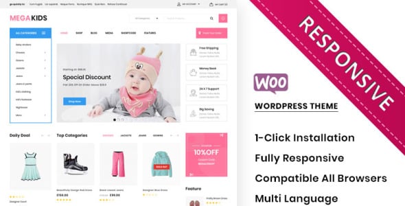 тема мега магазин игрушек woocommerce