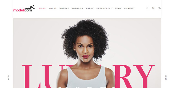 modelicom model agency &amp; portfolio wordpress тема