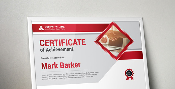 Шаблон сертификата на тему графика