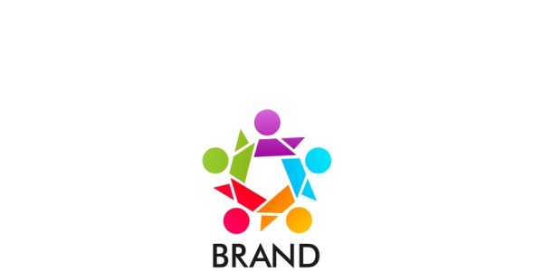 Шаблон логотипа на тему графика