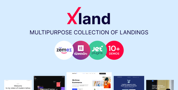 многофункциональная коллекция целевых страниц wordpress theme