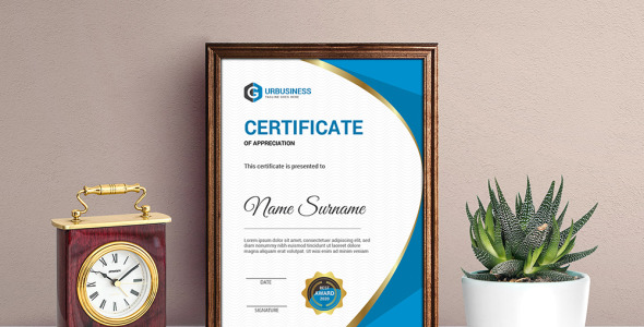 Шаблон сертификата на тему графика