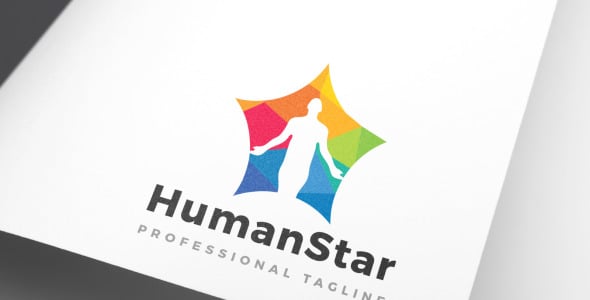 Шаблон логотипа на тему графика